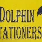 dolphin stationers stationery shop sedgefield logo
