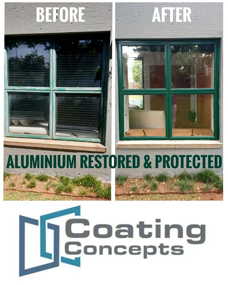 aluminium colour restoration window 