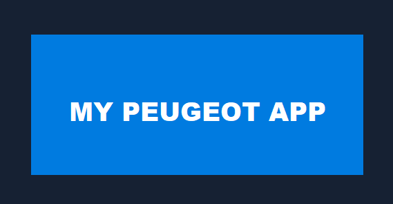 My Peugeot App