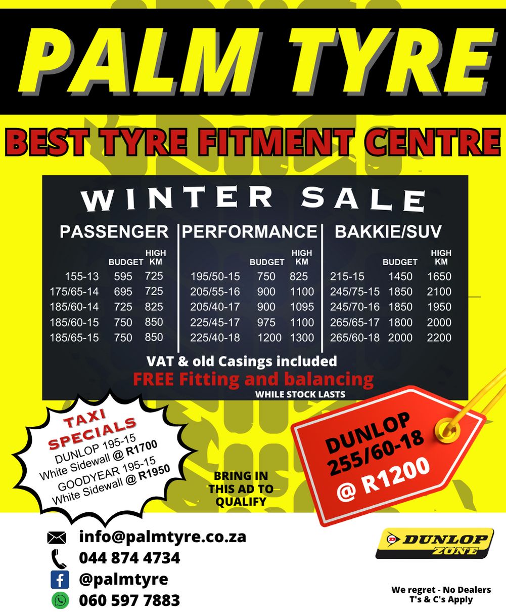 Winter Sale Palm Tyre August