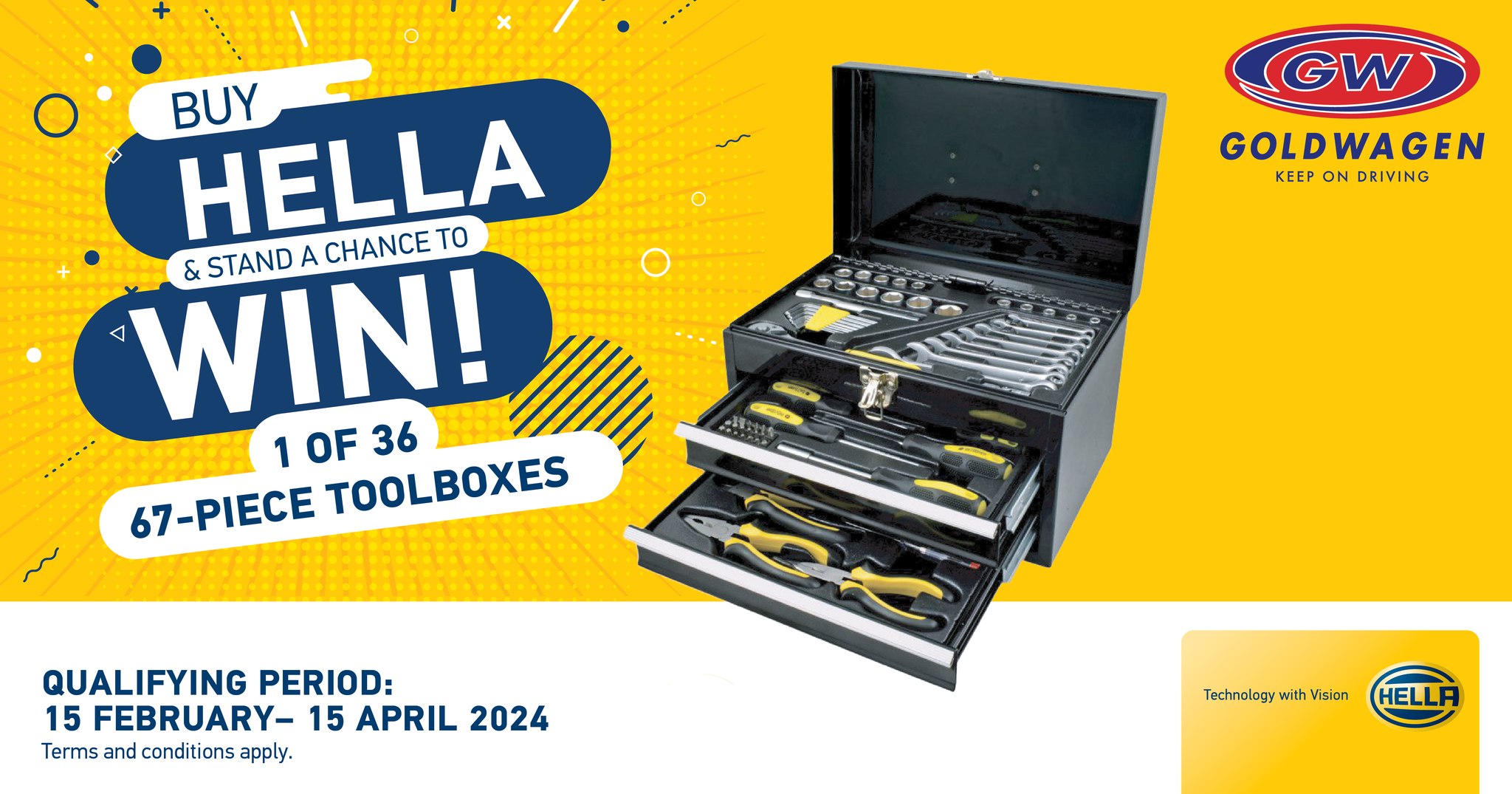 Goldwagen 67 Piece Toolbox Competition George