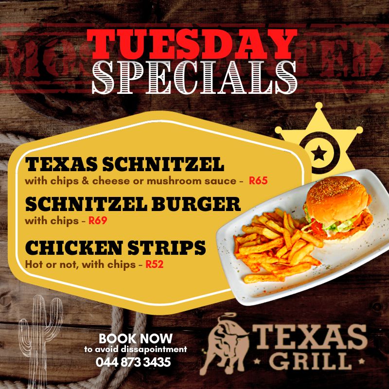 Texas Grill Tuesday Special
