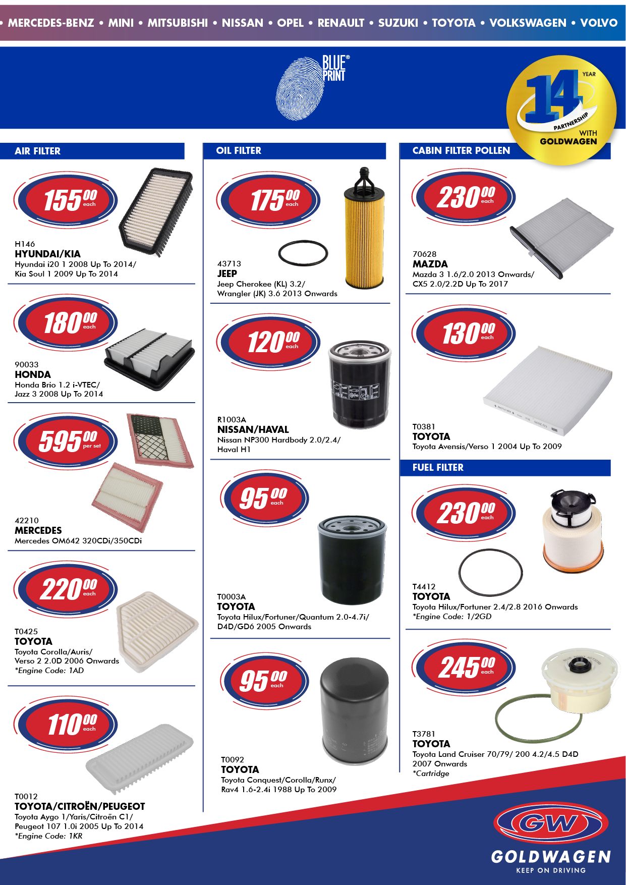 Goldwagen Specials