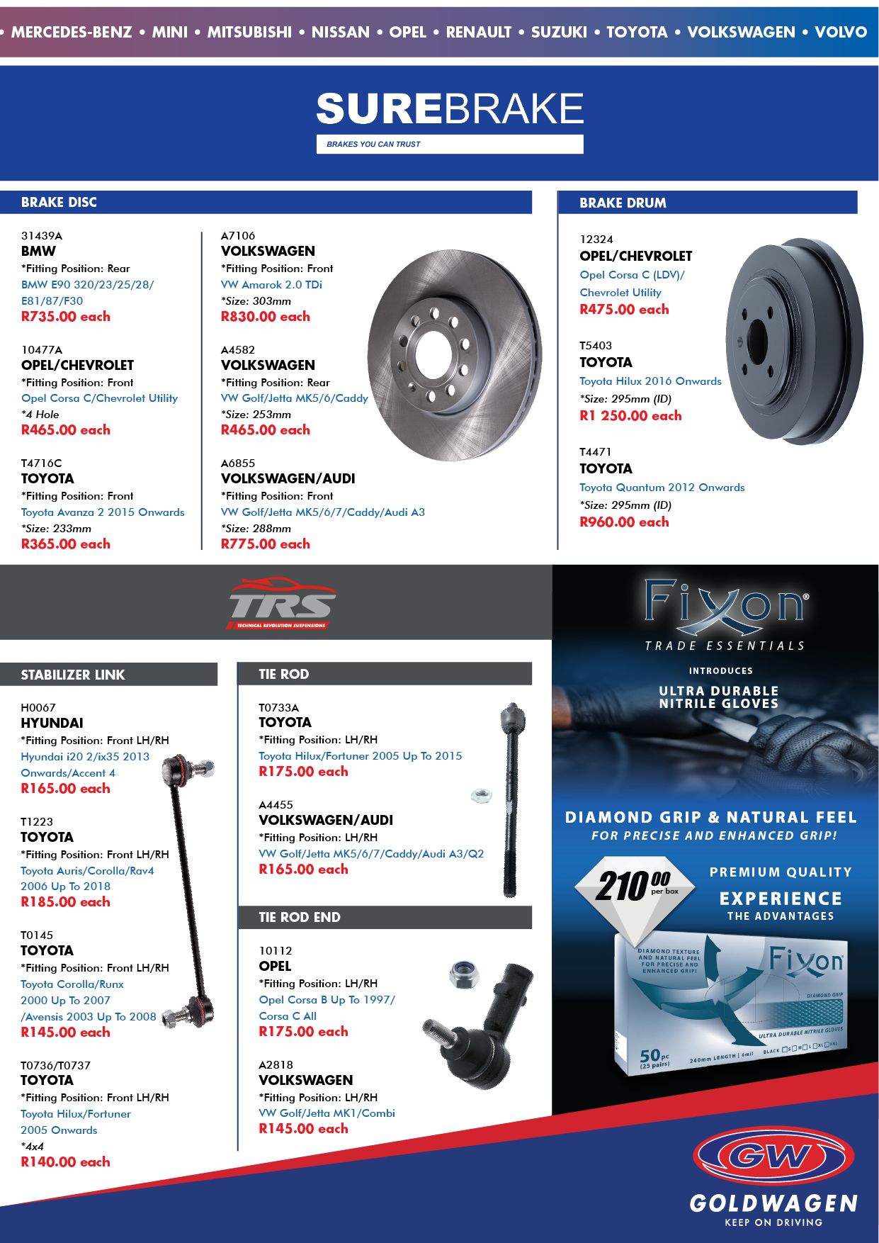 Goldwagen Specials