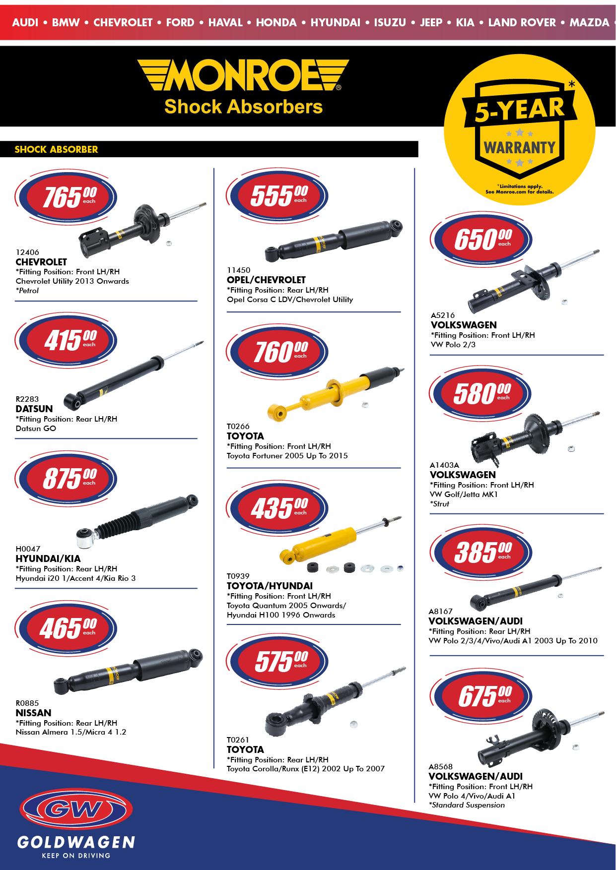 Goldwagen Specials