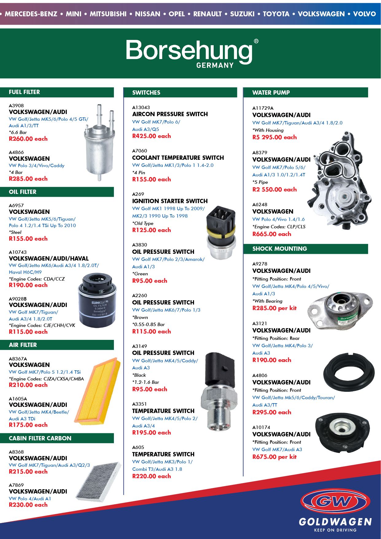 Goldwagen Specials